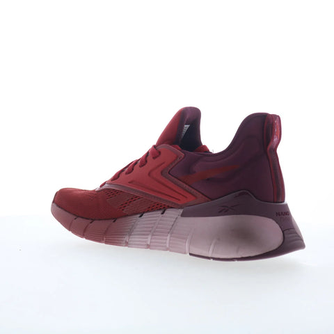 Reebok Nano Gym Womens Red Canvas Lace Up Athletic Cross Training Shoes