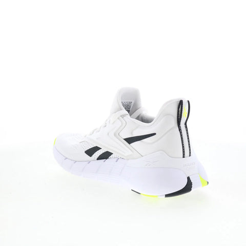Reebok Nano Gym Womens White Canvas Lace Up Athletic Cross Training Shoes