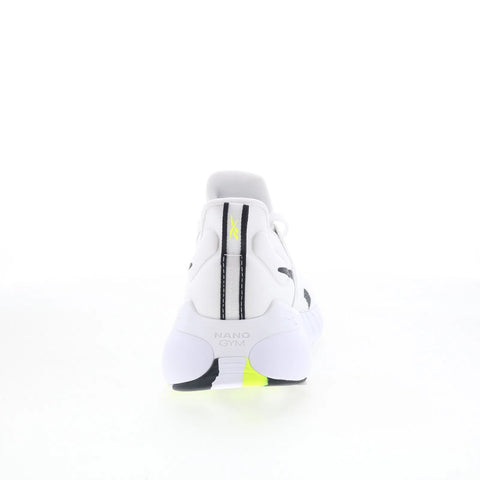 Reebok Nano Gym Womens White Canvas Lace Up Athletic Cross Training Shoes