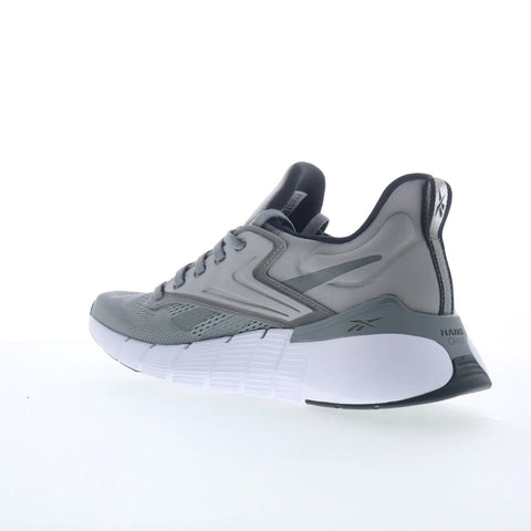 Reebok Nano Gym Womens Gray Canvas Lace Up Athletic Cross Training Shoes