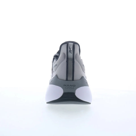 Reebok Nano Gym Womens Gray Canvas Lace Up Athletic Cross Training Shoes