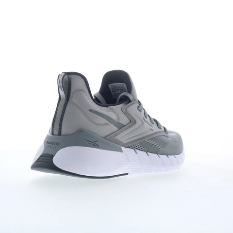 Reebok Nano Gym Womens Gray Canvas Lace Up Athletic Cross Training Shoes