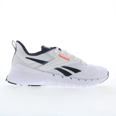 Reebok Nano Gym Mens White Mesh Lace Up Athletic Cross Training Shoes
