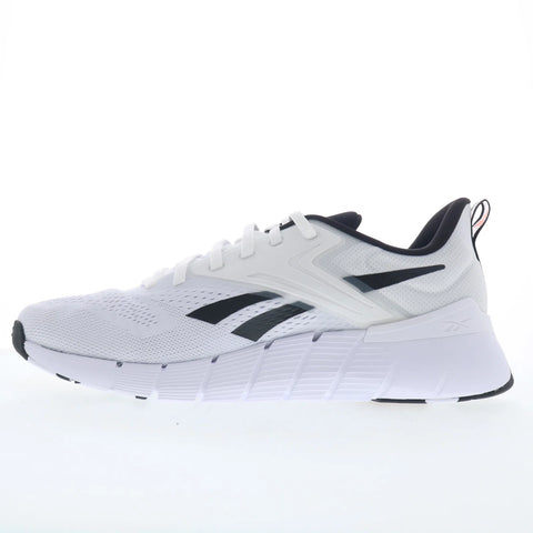 Reebok Nano Gym Mens White Mesh Lace Up Athletic Cross Training Shoes