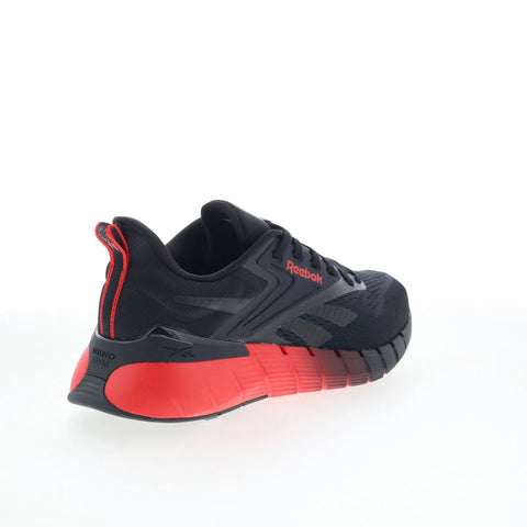 Reebok Nano Gym Mens Black Mesh Lace Up Athletic Cross Training Shoes