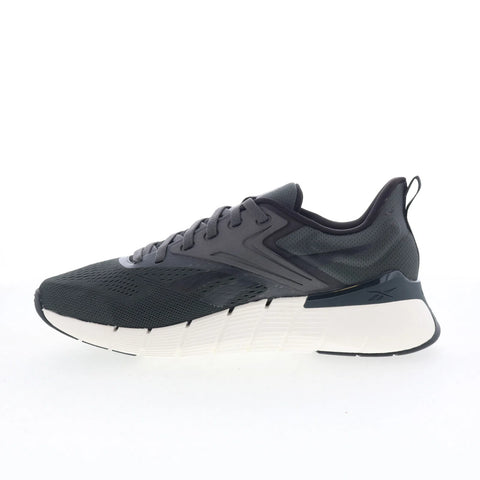 Reebok Nano Gym Mens Black Mesh Lace Up Athletic Cross Training Shoes