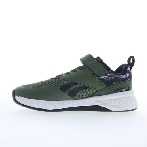 Reebok Nano Play Stretch Lace Strap Kids Green Lifestyle Sneakers Shoes