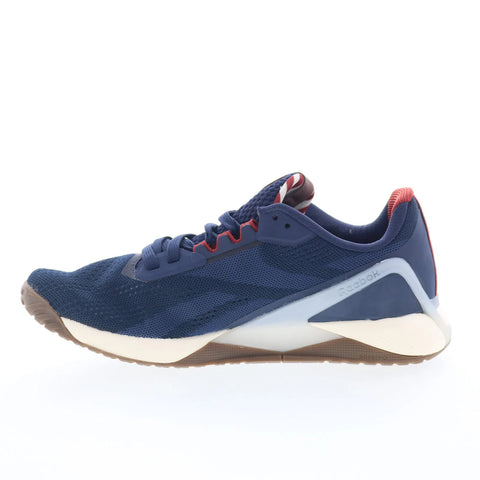 Reebok Nano X1 Womens Blue Mesh Lace Up Athletic Cross Training Shoes