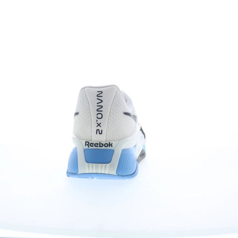 Reebok Nano X2 Mens White Mesh Lace Up Athletic Cross Training Shoes