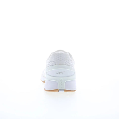 Reebok Nano X3 Womens White Canvas Lace Up Athletic Cross Training Shoes