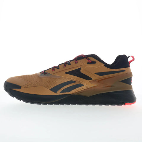 Reebok Nano X3 Adventure Mens Brown Canvas Athletic Cross Training Shoes