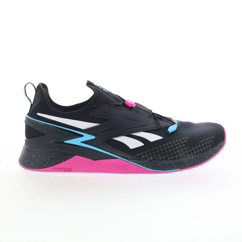 Reebok Nano X3 Froning Mens Black Synthetic Athletic Cross Training Shoes