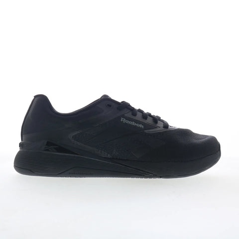Reebok Nano X5 Mens Black Mesh Lace Up Athletic Cross Training Shoes