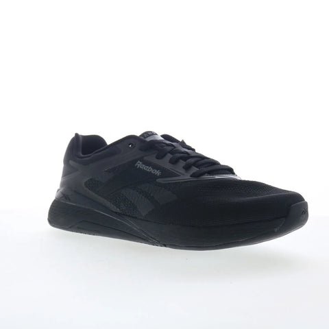 Reebok Nano X5 Mens Black Mesh Lace Up Athletic Cross Training Shoes