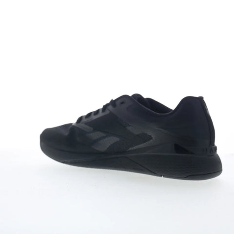Reebok Nano X5 Mens Black Mesh Lace Up Athletic Cross Training Shoes