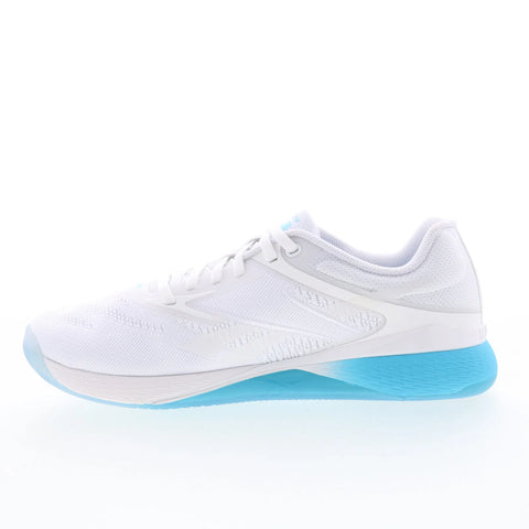 Reebok Nano X5 Womens White Mesh Lace Up Athletic Cross Training Shoes