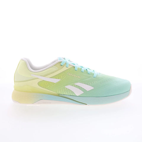 Reebok Nano X5 Womens Green Mesh Lace Up Athletic Cross Training Shoes