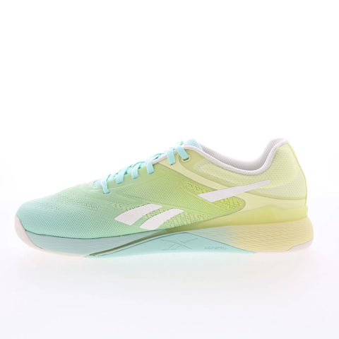 Reebok Nano X5 Womens Green Mesh Lace Up Athletic Cross Training Shoes