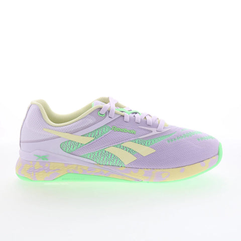 Reebok Nano X5 Womens Purple Mesh Lace Up Athletic Cross Training Shoes