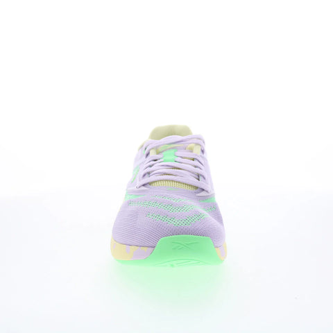Reebok Nano X5 Womens Purple Mesh Lace Up Athletic Cross Training Shoes