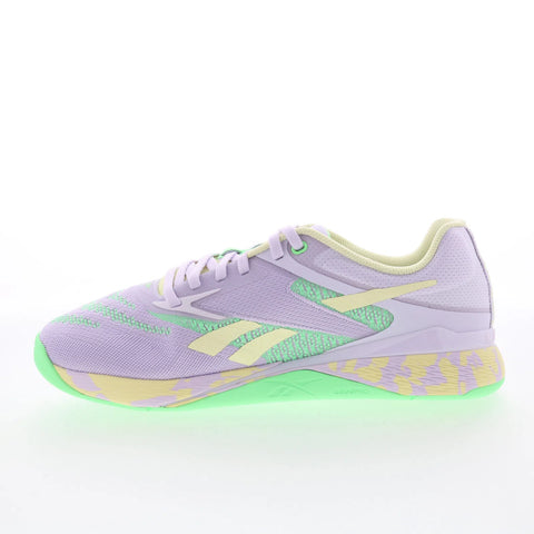 Reebok Nano X5 Womens Purple Mesh Lace Up Athletic Cross Training Shoes