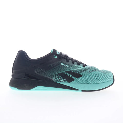 Reebok Nano X5 Womens Black Canvas Lace Up Athletic Cross Training Shoes