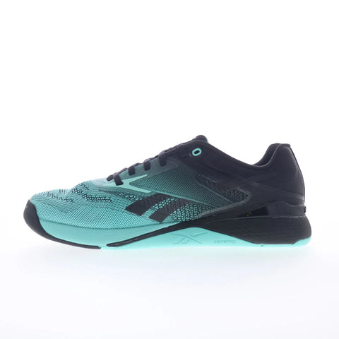 Reebok Nano X5 Womens Black Canvas Lace Up Athletic Cross Training Shoes