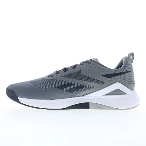 Reebok Nanoflex TR 2.0 Mens Gray Mesh Athletic Cross Training Shoes