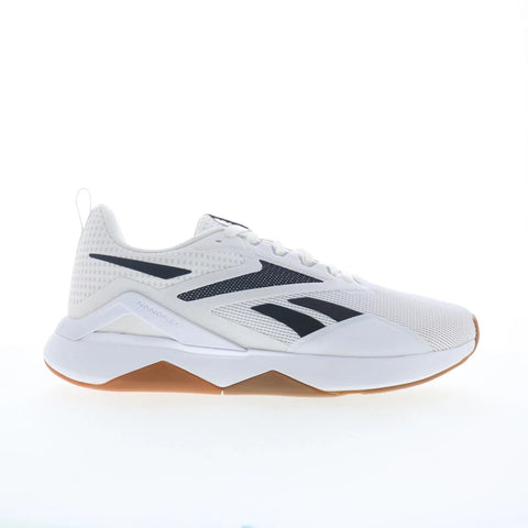 Reebok Nanoflex TR 2.0 Mens White Mesh Athletic Cross Training Shoes