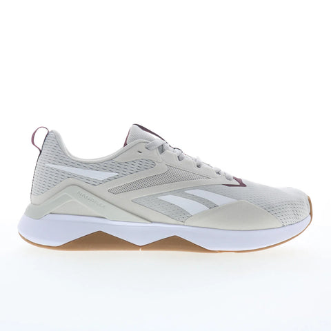 Reebok Nanoflex TR 2 Mens Gray Synthetic Athletic Cross Training Shoes