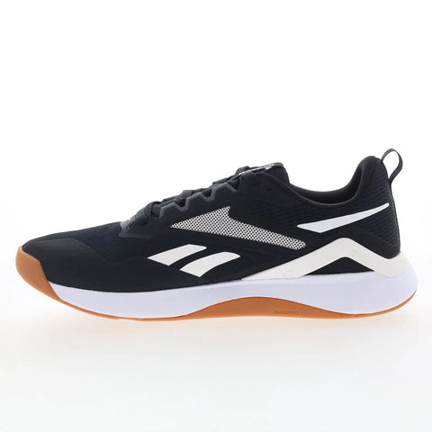 Reebok Nanoflex TR 2 Mens Black Synthetic Athletic Cross Training Shoes