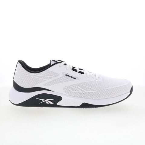 Reebok Nanoflex TR 3 Mens White Mesh Lace Up Athletic Cross Training Shoes
