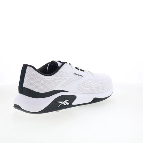 Reebok Nanoflex TR 3 Mens White Mesh Lace Up Athletic Cross Training Shoes