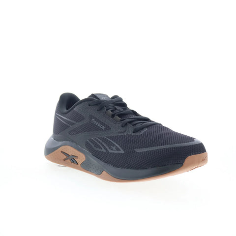 Reebok Nanoflex TR 3 Mens Black Mesh Lace Up Athletic Cross Training Shoes