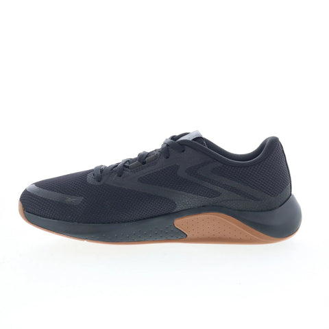 Reebok Nanoflex TR 3 Mens Black Mesh Lace Up Athletic Cross Training Shoes