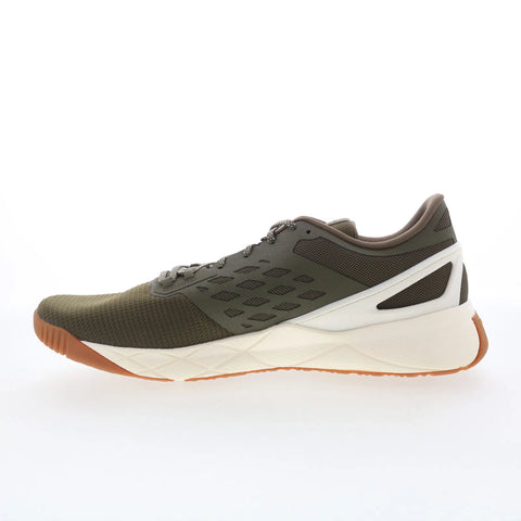 Reebok Nanoflex Tr Mens Green Mesh Lace Up Athletic Cross Training Shoes