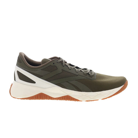 Reebok Nanoflex Tr Mens Green Mesh Lace Up Athletic Cross Training Shoes