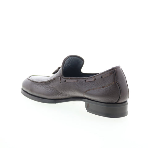 Di Bianco Napoli Alce Mens Brown Leather Loafers & Slip ons Casual Shoes