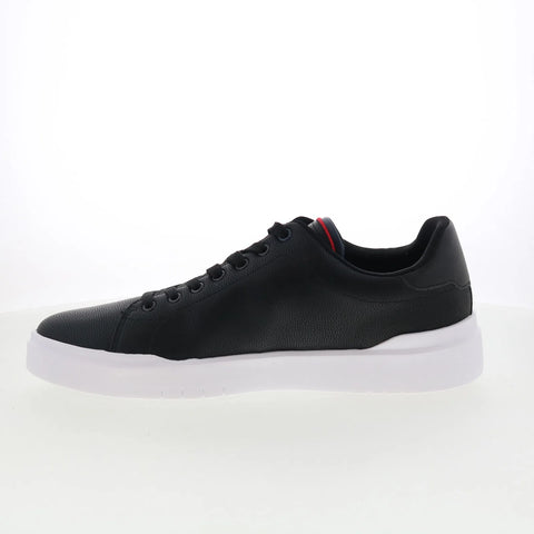 Tommy Hilfiger Narvyn TMNARVYN Mens Black Leather Lifestyle Sneakers Shoes