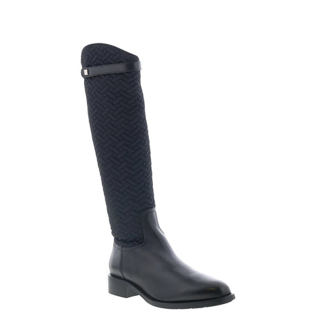 Aquatalia Natala L542801 Womens Black Leather Zipper Knee HighBoots