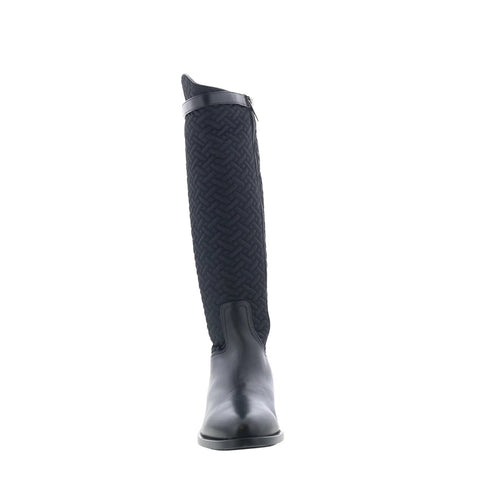 Aquatalia Natala L542801 Womens Black Leather Zipper Knee HighBoots