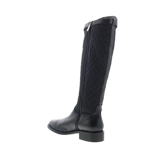 Aquatalia Natala L542801 Womens Black Leather Zipper Knee HighBoots