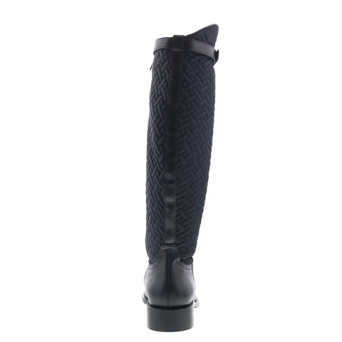 Aquatalia Natala L542801 Womens Black Leather Zipper Knee HighBoots