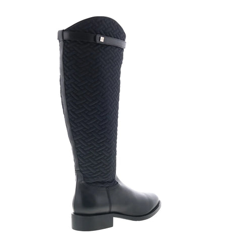 Aquatalia Natala L542801 Womens Black Leather Zipper Knee HighBoots