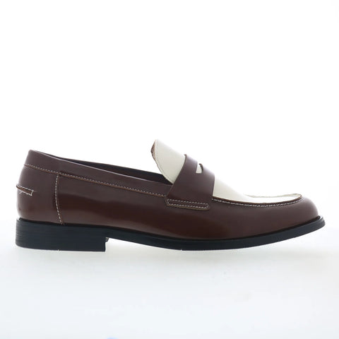 Steve Madden Natan NATA01M1 Mens Brown Loafers & Slip Ons Penny Shoes