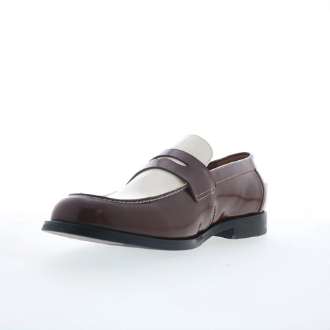Steve Madden Natan NATA01M1 Mens Brown Loafers & Slip Ons Penny Shoes