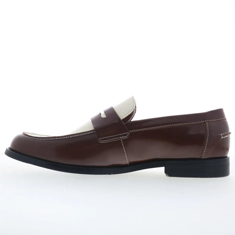 Steve Madden Natan NATA01M1 Mens Brown Loafers & Slip Ons Penny Shoes