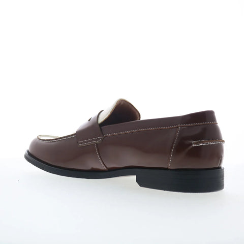 Steve Madden Natan NATA01M1 Mens Brown Loafers & Slip Ons Penny Shoes