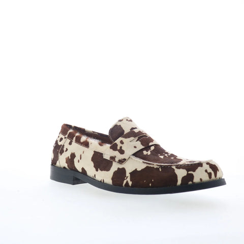 Steve Madden Natan NATA01M1 Mens Brown Suede Loafers & Slip Ons Penny Shoes