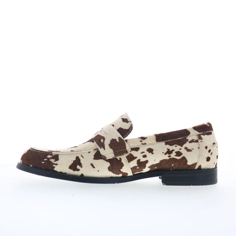 Steve Madden Natan NATA01M1 Mens Brown Suede Loafers & Slip Ons Penny Shoes